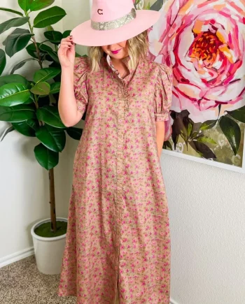 Radiant Row Floral Midi