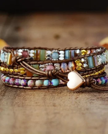 Imperial Heart Protection Wrap Bracelet Adjustable