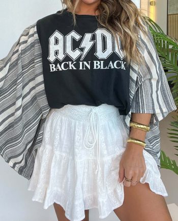 AC/DC Mix & Match Tee Black Stripe