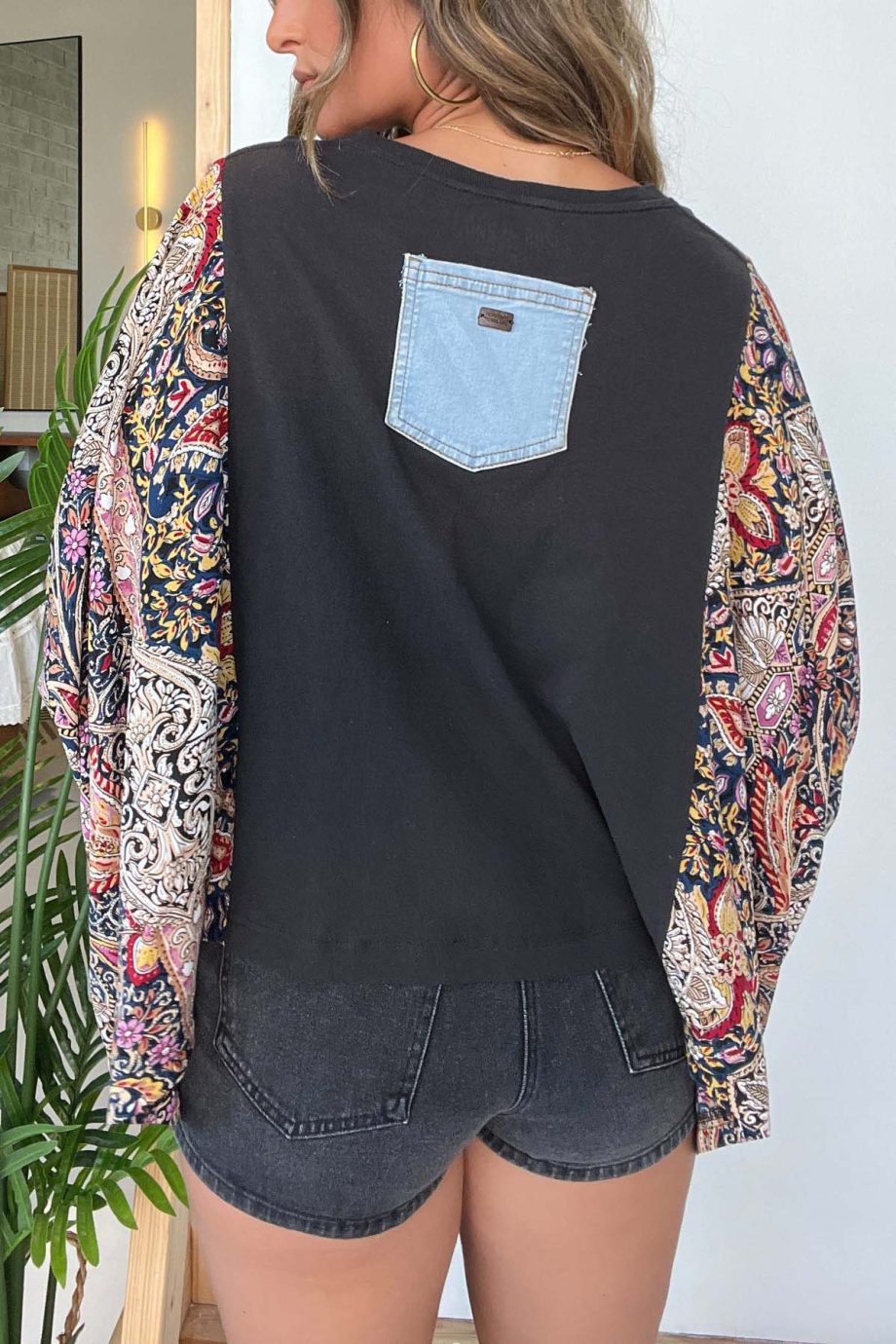 Guns N Roses Mix & Match Tee Black Floral - Image 3