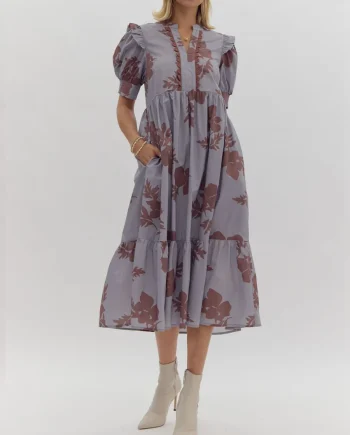 Misty Morning Midi Dress