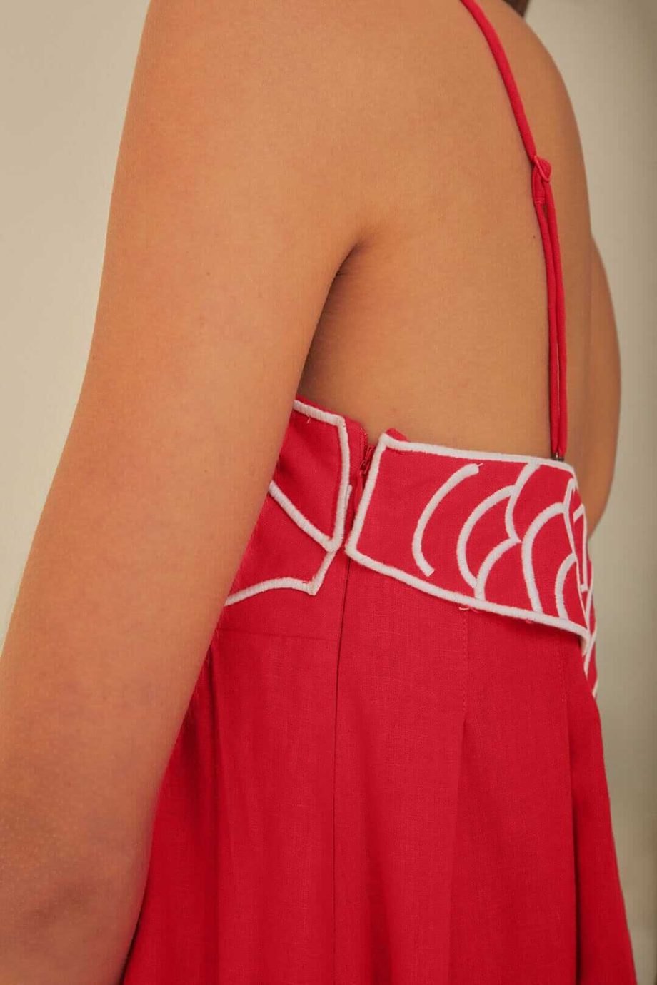 Red Fish Top Maxi Dress - Image 5