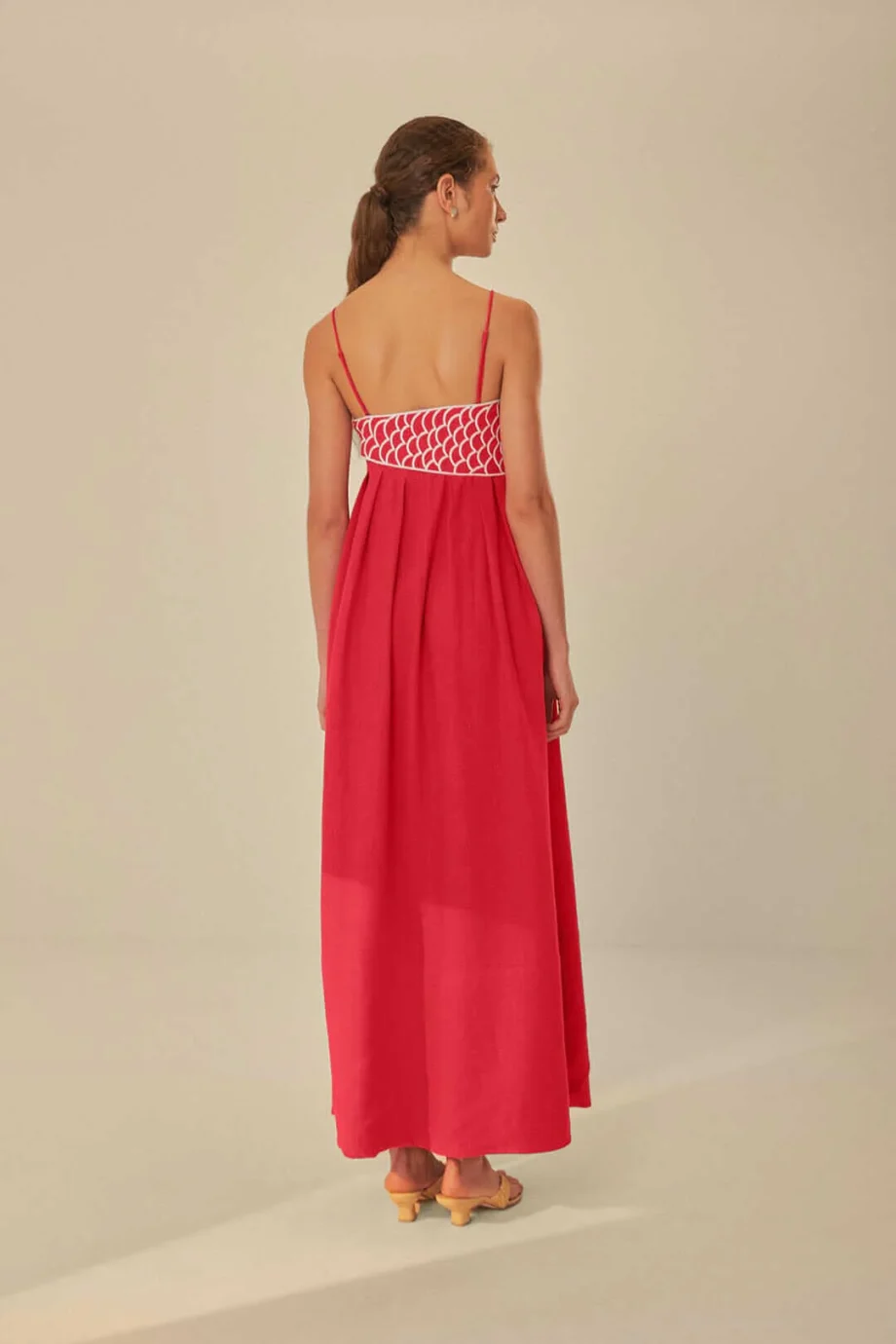 Red Fish Top Maxi Dress - Image 3