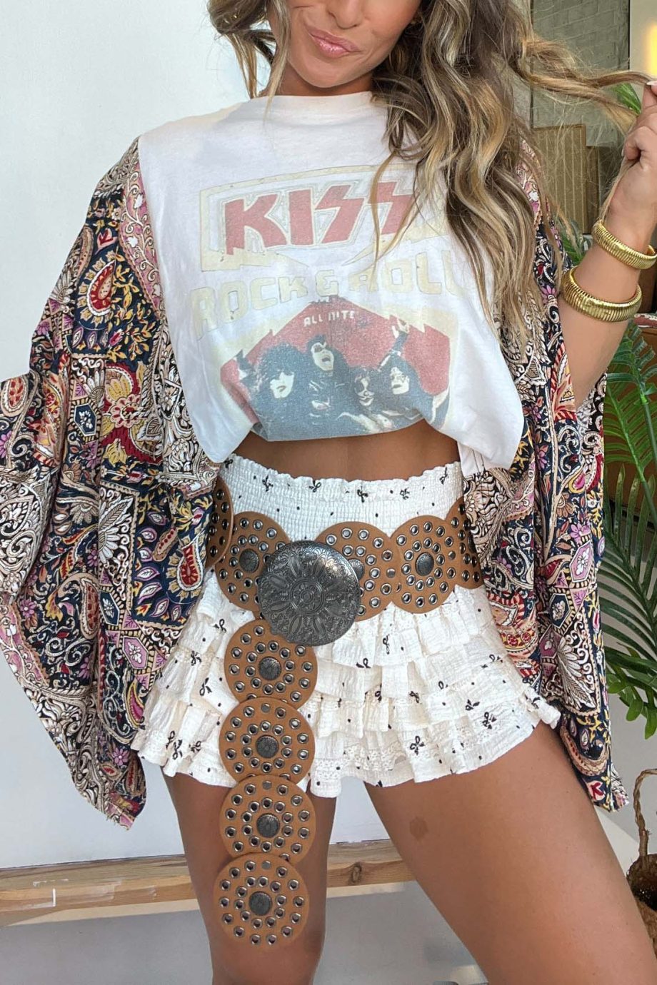 Kiss Mix & Match Tee White Floral - Image 4