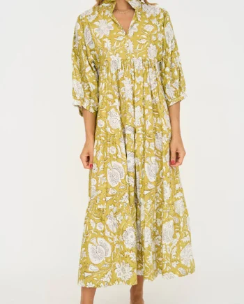 Palmetto Print Dress