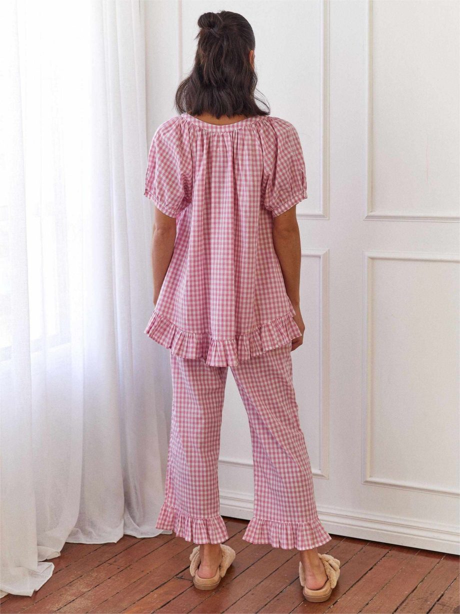 Sophie Sleep Set Gingham Berry - Image 6