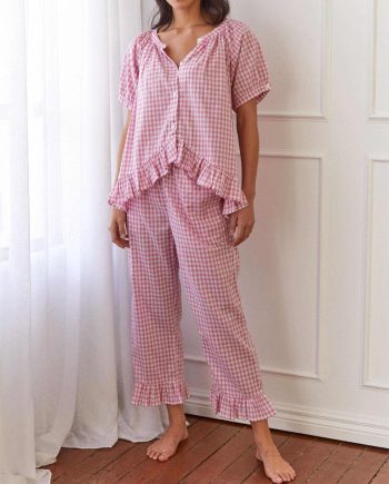 Sophie Sleep Set Gingham Berry