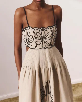 Fashionable printed swing dress