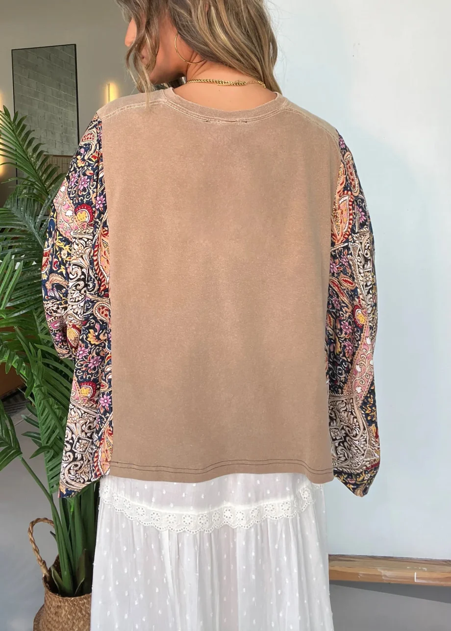 Def Leppard Mix & Match Tee Taupe（No Patch） - Image 3
