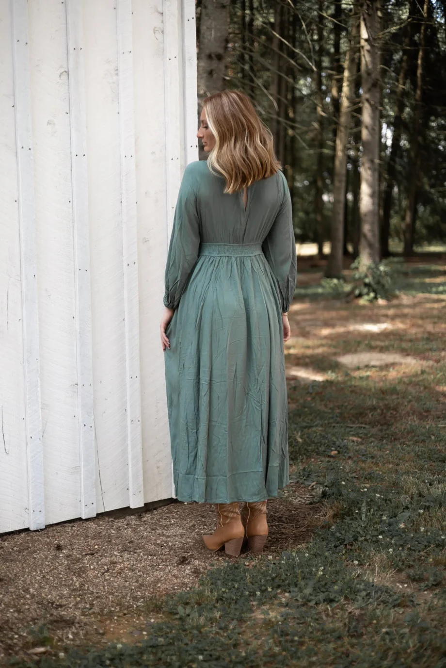 Plunge V-Neck Maxi Dress - Image 3