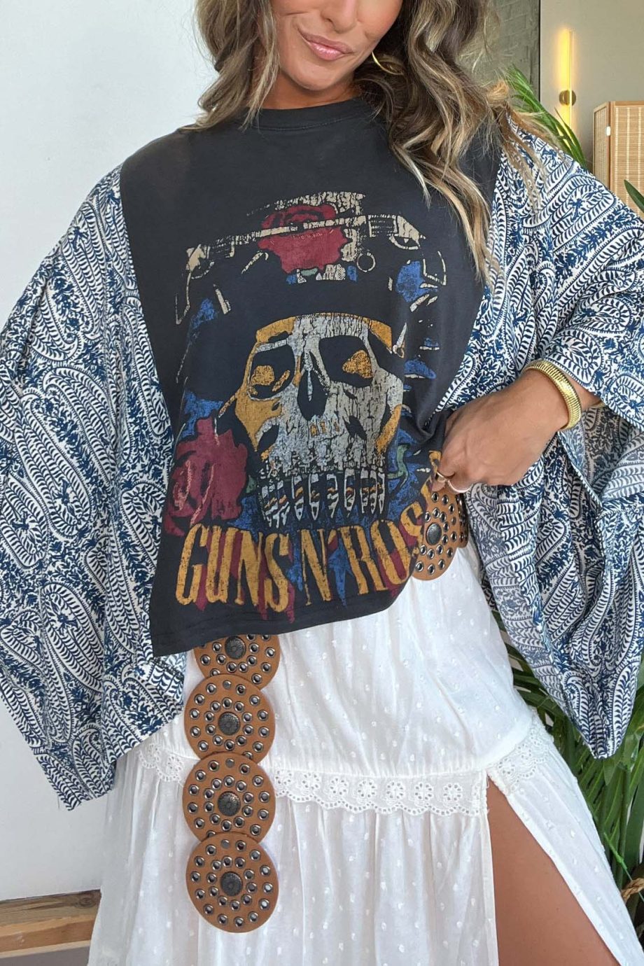 Guns N' Roses Mix & Match Tee Black Floral - Image 2