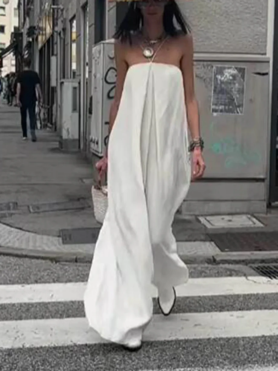 Unique Halter Neck Pleated Jumpsuit - Image 4