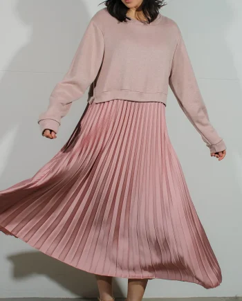 Pleated Jumper Dress
