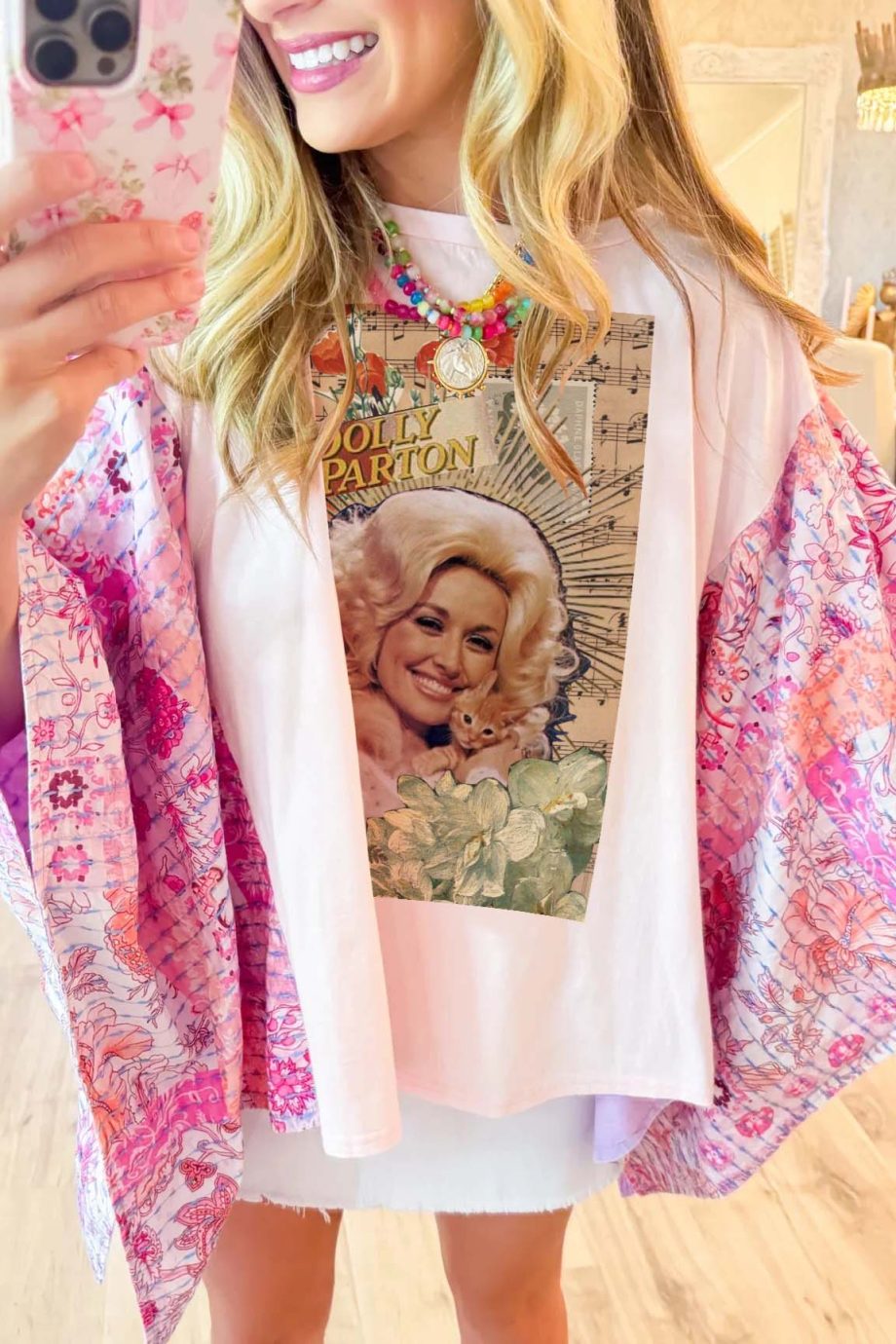 Pink Dolly Print Mix & Match Tee（No Patch）