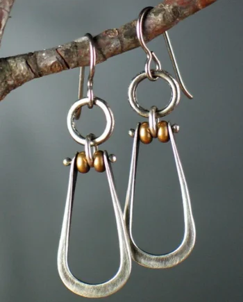 Boho 925 Silver Turquoise Dangle Drop Earrings