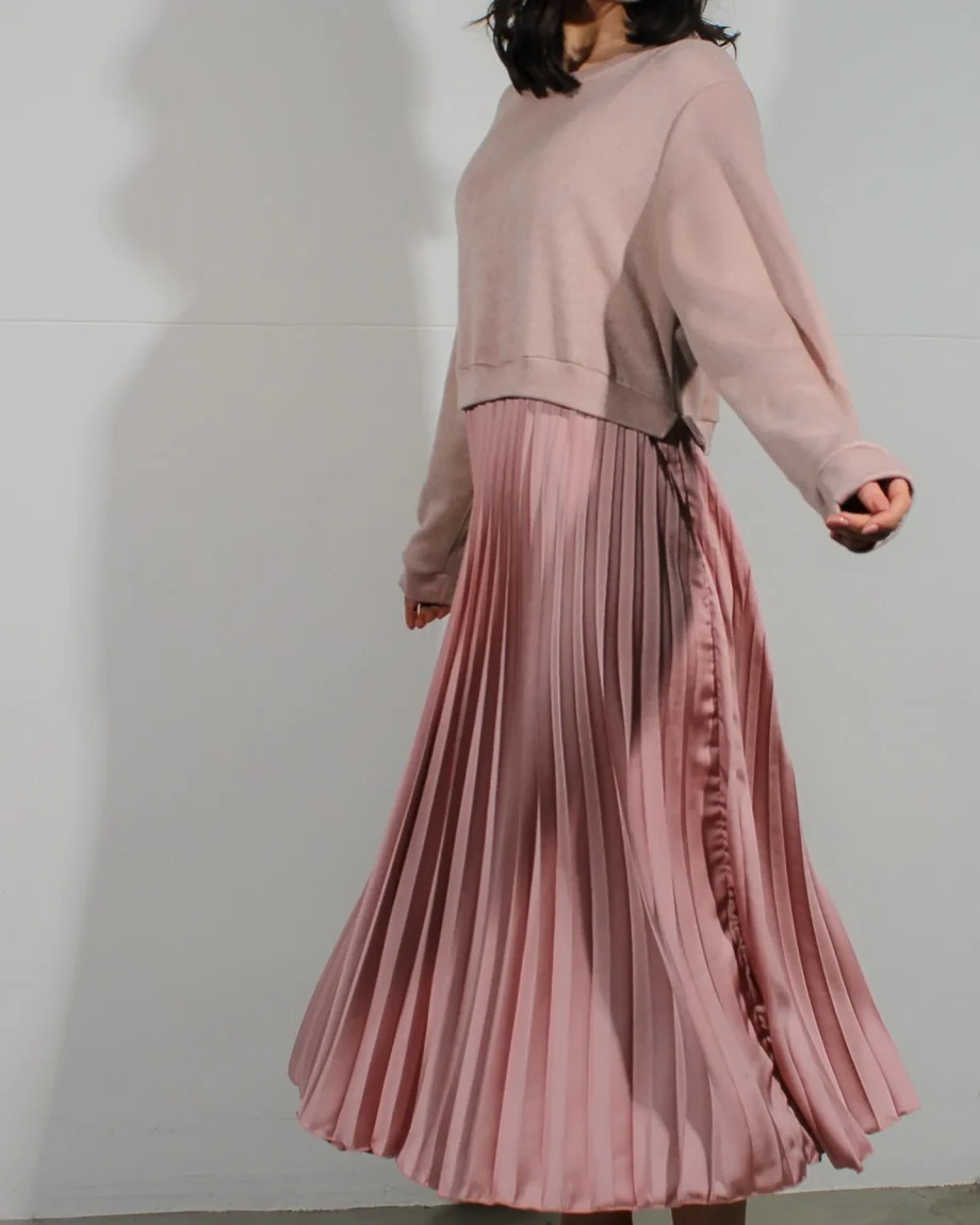 Pleated Jumper Dress - Image 4